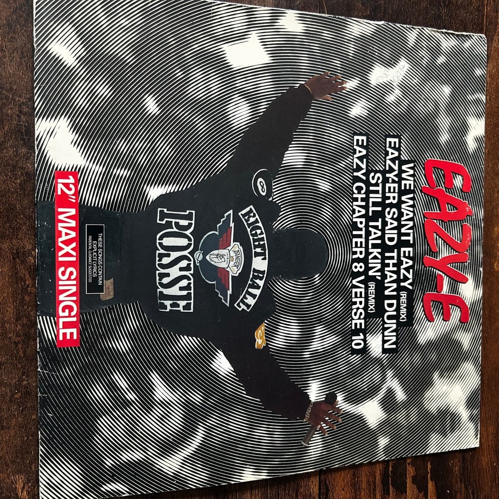 Eazy-E We Want Eazy 12" Maxi Single Vinyl Remixes‎ Ruthless Records VL57110 1989